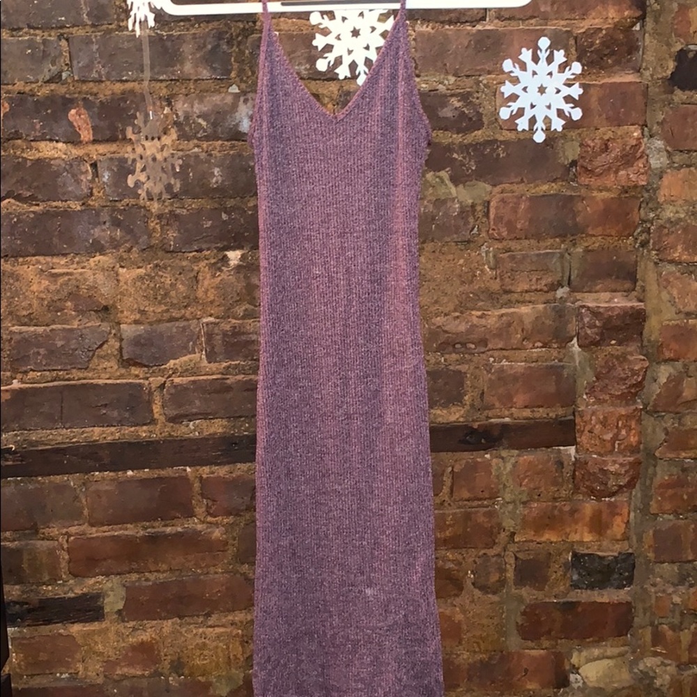 Pink Stretch Maxi Dress